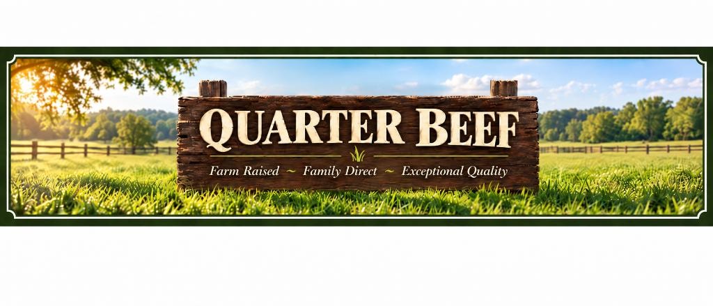 Quarter Beef — Farm Raised, Family Direct, Exceptional Quality